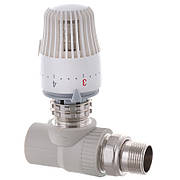 Кран термостатичний з термоголовкою прямий PPR 25x3/4 KOER Чехия K0156.PRO (KP0199)