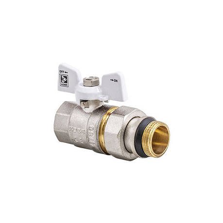 Кран з американкою 1/2" "антипротечка" (KR Чехія KR.227.W-Gi) білий (KR0190), фото 2