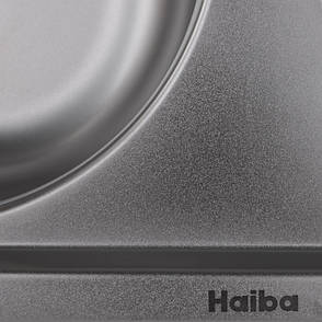 Мийка кухонна HB 80x49 DOUBLE (satin) (HB0652), фото 3