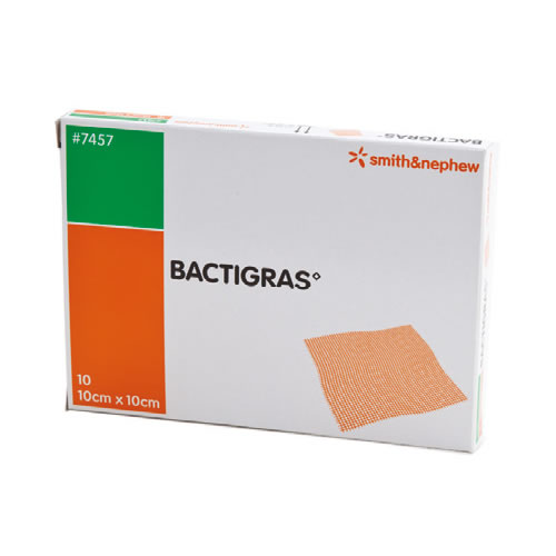 Bactigras 10x10см - Марлева пов'язка з хлоргексидину ацетатом