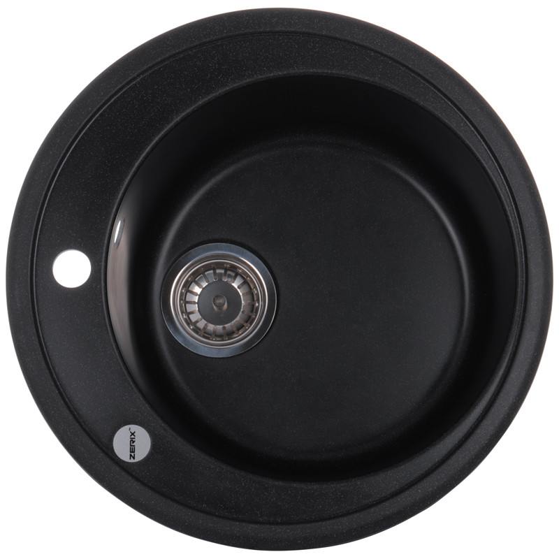 Мийка кухонна ZX Чехія ZS-510R-03 Чорна (ZX4532)