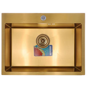 Набір MX Німеччина SET-6045-200x1.0-PVD-Gold (мийка + змішувач + диспенсер) (MX0589), фото 3