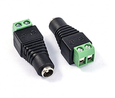 Роз'єм для підключення живлення DC-F (D 5,5x2,1мм) з клемами під кабель (під гвинт) новий