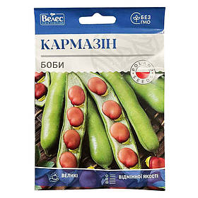 Насіння бобів «Кармазин» (20 г) від ТМ «Велес»