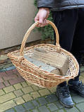 Корзина-дровниця плетений з лози «Господар» Арт:036, фото 6