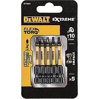 Набір біт DeWALT, ударні, IMPACT TORSION, Torx, Т10, L =57, 5 шт