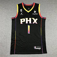 Баскетбольная черная майка Nike Booker №1 Букер команда Финикс Санс Phoenix Suns 2022-2023