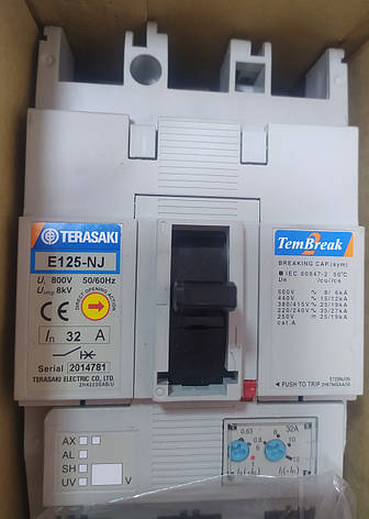Автоматичний вимикач TemBreak2 E125-NJ 32A 36kA Terasaki, фото 3