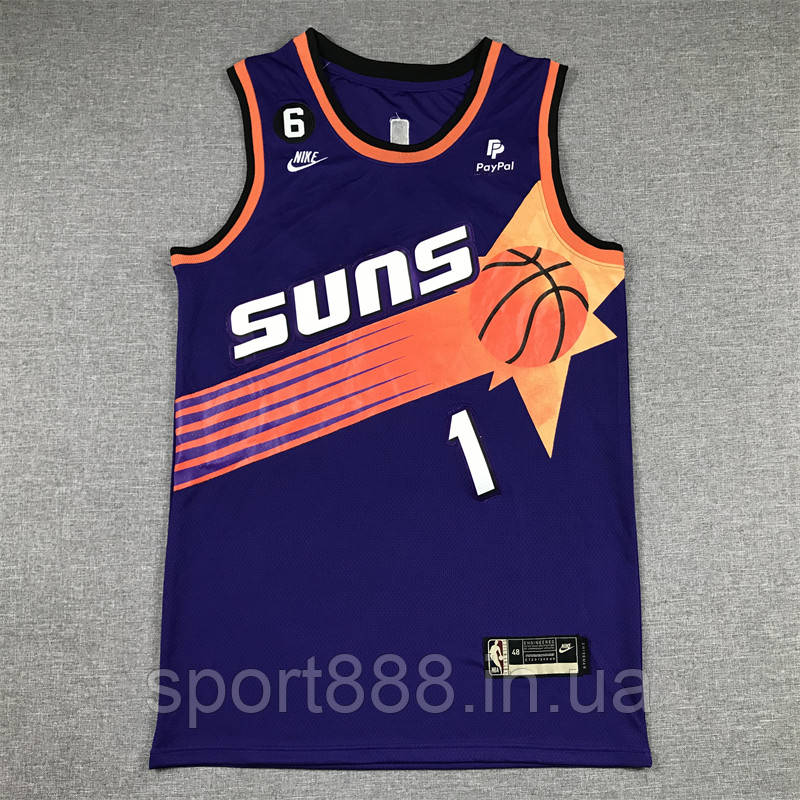 Баскетбольна фіолетова майка Букер Nike Booker No1 Phoenix Suns 2022-2023