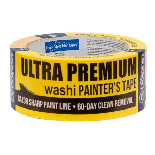 Стрічка малярська Blue Dolphin WASHI -XF7, ULTRA PREMIUM, 25 мм*50 м