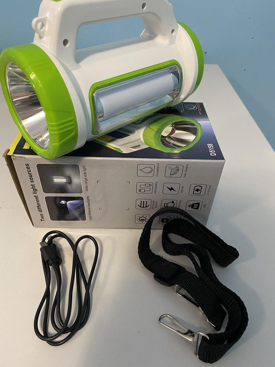 Акумуляторний ручний ліхтар + світильник з функцією Power Bank 2000 mAh. Ліхтар Кемпінг. Ліхтар LED 800 люменів.