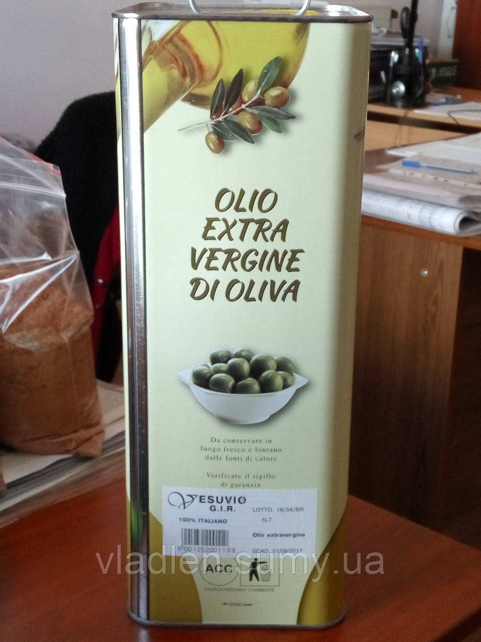 Оливковое масло Extra Vergine di Oliva 5л (Италия) - фото 3 - id-p290228876