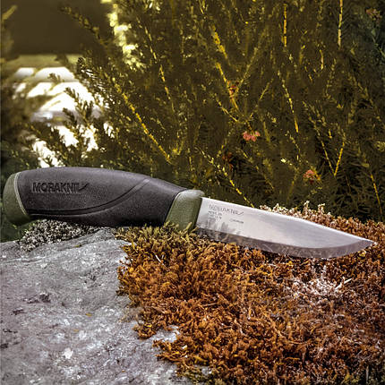 Ніж туристичний Morakniv / Моранайв Companion Olive MG Carbon (Швеція), фото 1