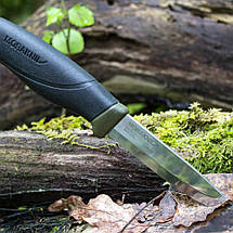 Ніж туристичний Morakniv / Моранайв Companion Olive MG Carbon (Швеція), фото 3