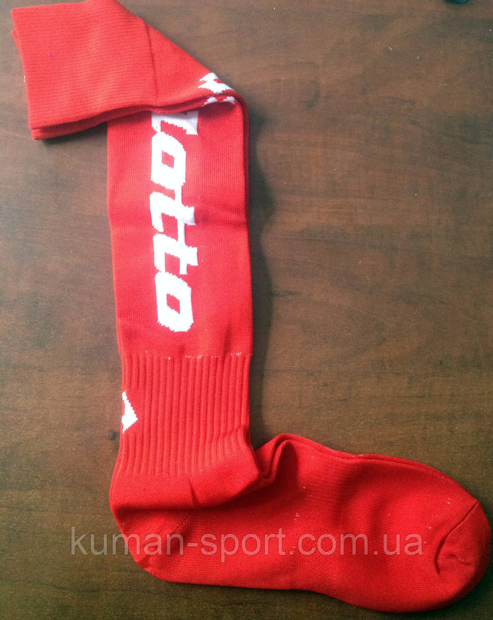 Гетри дорослі Lotto червоно-білі, фото 1