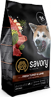 Сухой корм Savory Large Breeds Fresh Turkey & Lamb с индейкой и ягненком для собак крупных пород 3 к