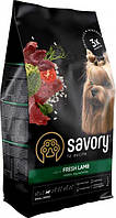 Сухой корм для собак малых пород Savory со свежим мясом ягненка 8 кг