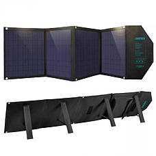 Портативна сонячна зарядна станція Choetech SC007 80 Вт Чорний (37706), фото 6