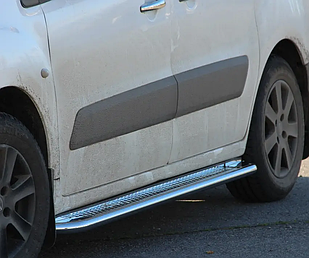 Пороги площадки 2 шт. нерж сталь Nissan Murano 2004-2008