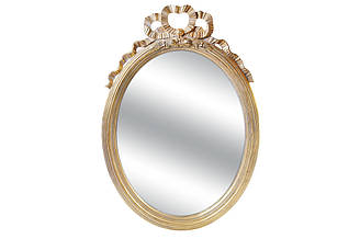 Дзеркало овальне в рамі 55см, колір - золото