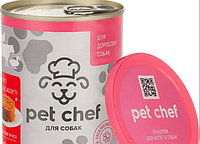 "Pet Chef"-паштет мясной для взрослых собак, мясное ассорти, 360 г