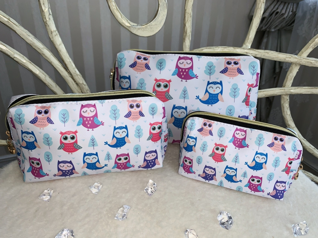 💚Набір косметичок жіночих, дорожніх, різних розмірів 3 в 1, на блискавці, фото 1