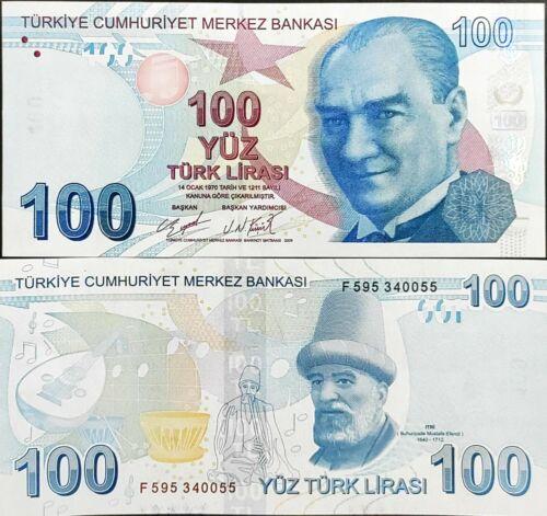 Туреччина 100 лір 2009(2022)г Р-226е UNC