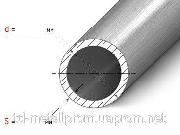 Труба н/ж 33,7х1,5 кругла матова AISI 304 сталь неіржавка труба неіржавка гольт ціна купити