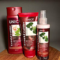 Набор для ухода за волосами Unice для быстрого роста волос (шампунь, маска, двофазный кондиционер)