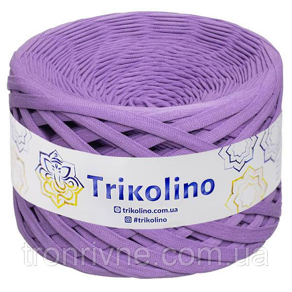 Пряжа трикотажна Trikolino 7-9 мм. 100 м.  Колір — фіолетовий, бузок 400228