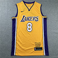 Желтая баскетбольная мужская майка Коби Брайант 8 Лейкерс Nike Kobe Bryant Los Angeles Lakers NBA