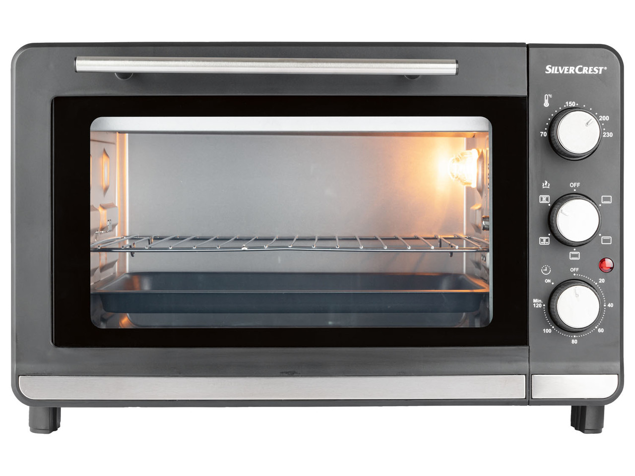 Настільна духовка Silver Crest SGBR 1500 D4 30л (стік), фото 1