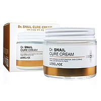 Восстанавливающий крем для лица с муцином улитки Lebelage Dr. Snail Cure Cream 70 мл