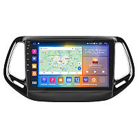 Магнитола Lesko для Jeep Compass II 2017-н.в. экран 10" 2/32Gb CarPlay 4G Wi-Fi GPS Prime Джип Компас