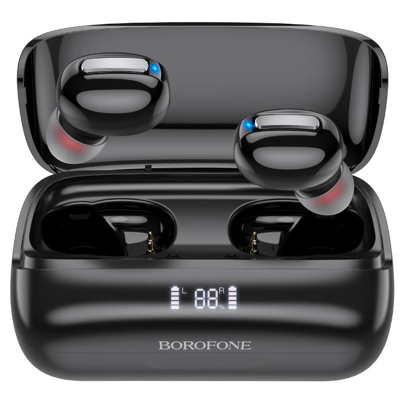 Бездротові навушники Borofone BE55 Bluetooth у кейсі (Чорний)