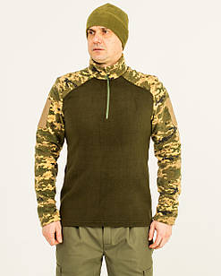 Сорочка тактична флісова Убокс БРЖ, колір оливковий вставки піксель S, M, L, XL, 2XL р-р