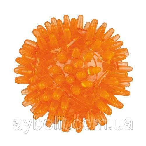 Іграшка для собак Trixie М'яч голчастий миготливий d=5 см (4011905336404) (Колар уточнайте), фото 1