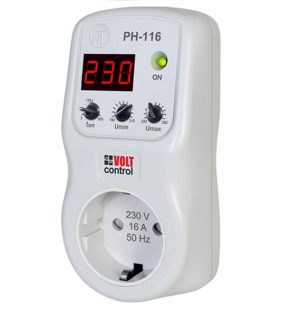 Реле напруги в розетку РН-116 «вольт контроль» ("Новатек-Електро" Україна")