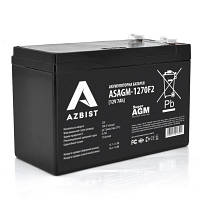 Батарея аккумуляторная AZBIST Super AGM ASAGM-1270F2 12 V 7 Ah