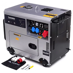 Генератор дизельний  TAGRED  5,5-6,0 КВт TA6000D комбі (ручний/електр. пуск) метал корпус