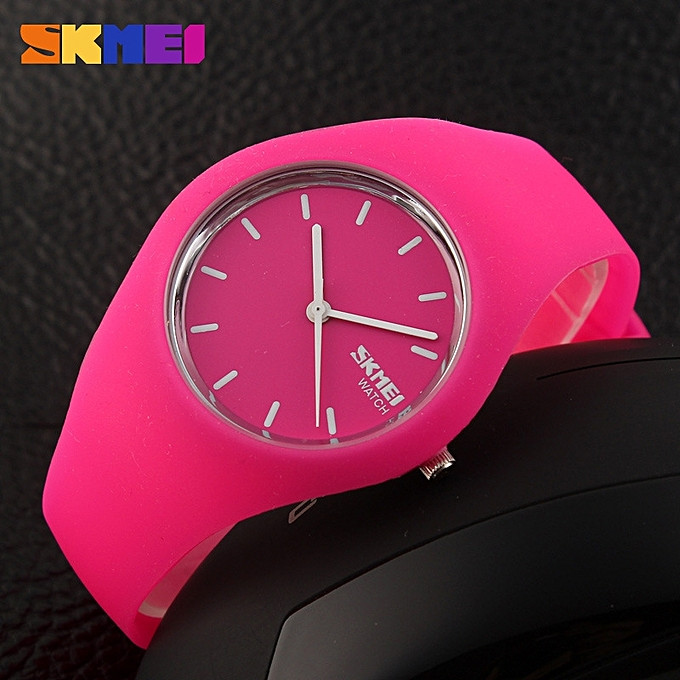 Уценка !!! Skmei 9068 rubber розовые женские спортивные часы - фото 5 - id-p1740305353