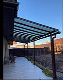 Навіс до будинку з полікарбонату від виробника, фото 4
