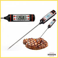 Пищевой термометр S/TP-101 для мяса выпечки молока нержавеющая сталь с цифровым дисплеем Черный (M7702000188)