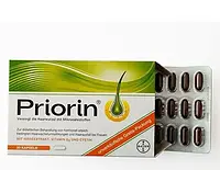 Приорин витамины для волос Priorin 30 кап Bayer Германия (блистеры без коробки)
