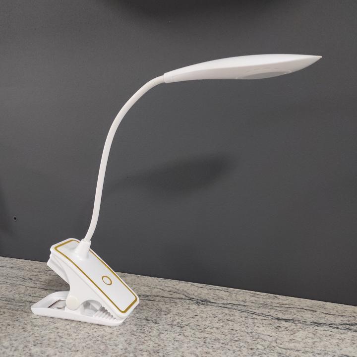 Лампа гнучка на прищіпці (USB або на батарейках)