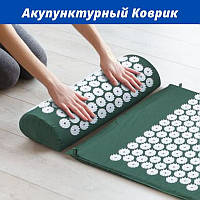 Акупунктурный Массажный Коврик для спины/ног с подушкой (валик) ProSource Acupressure Mat Ипликатор Кузнецова