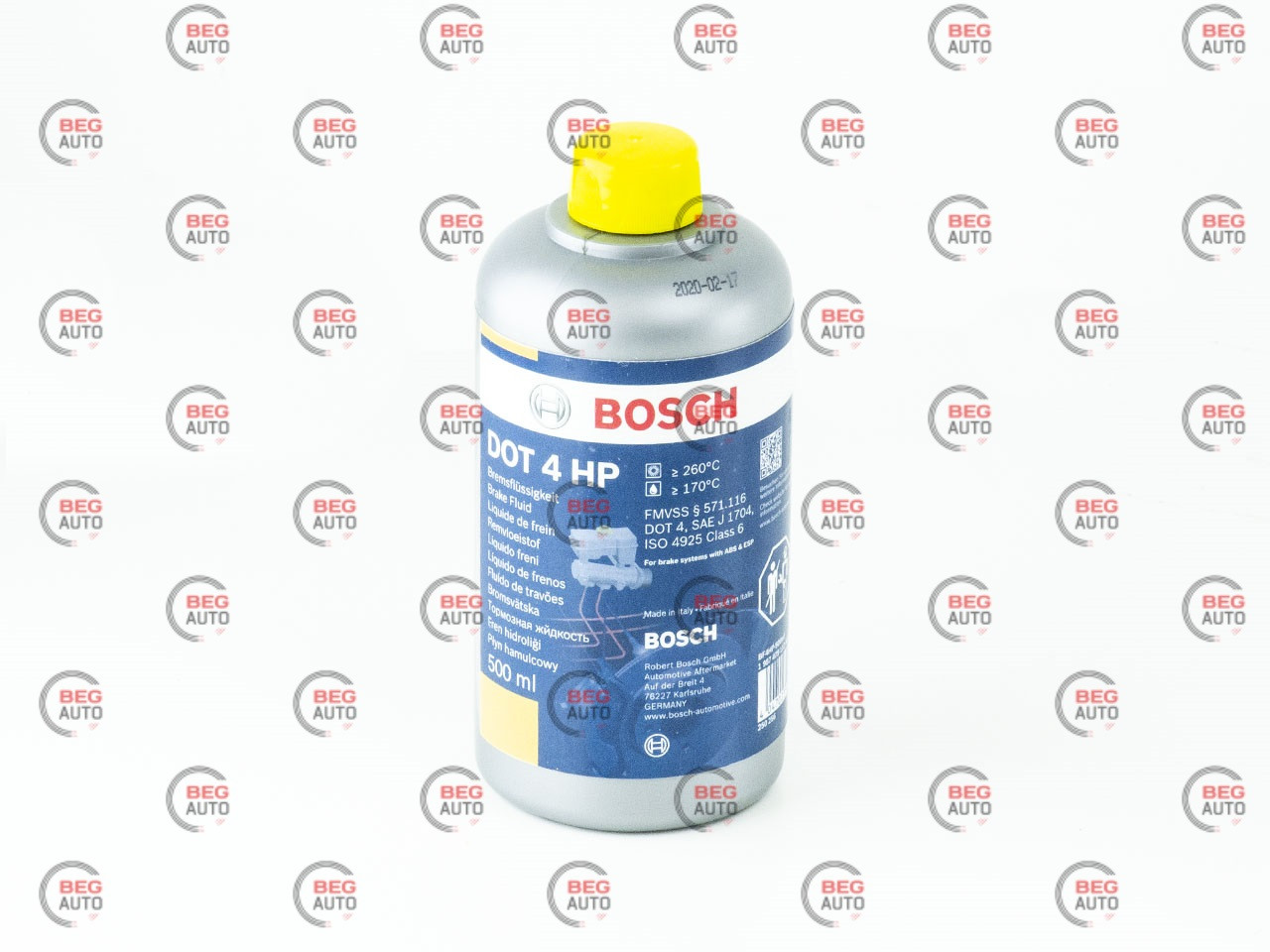 Рідина гальмівна 0.5 л "dot-4 hp" bosch (abs&esp)