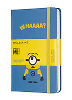 Блокнот Moleskine Minions Limited Edition кишеньковий 9*14см, 192 стр, 70г, в лінію, блакитний