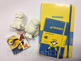 Блокнот Moleskine Minions Limited Edition кишеньковий 9*14см, 192 стр, 70г, в лінію, блакитний, фото 2