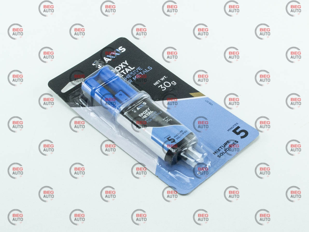 Клей 2-компонентний епоксидний Axxis для метал 30 г epoxy-metal (шприц)